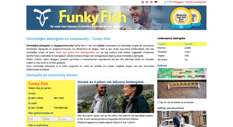 Funkyfish website