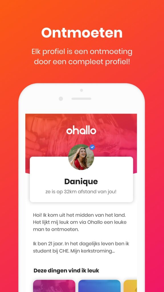 Ohallo app profiel